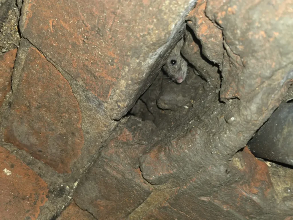 rat in cavity wall